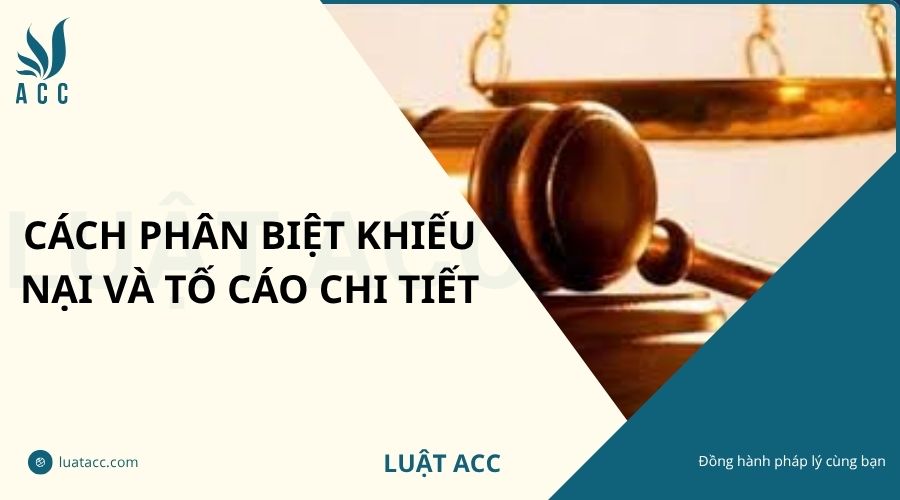 Cách phân biệt khiếu nại và tố cáo chi tiết