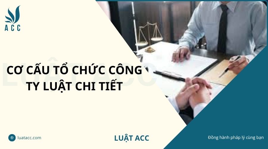 Cơ cấu tổ chức công ty luật chi tiết