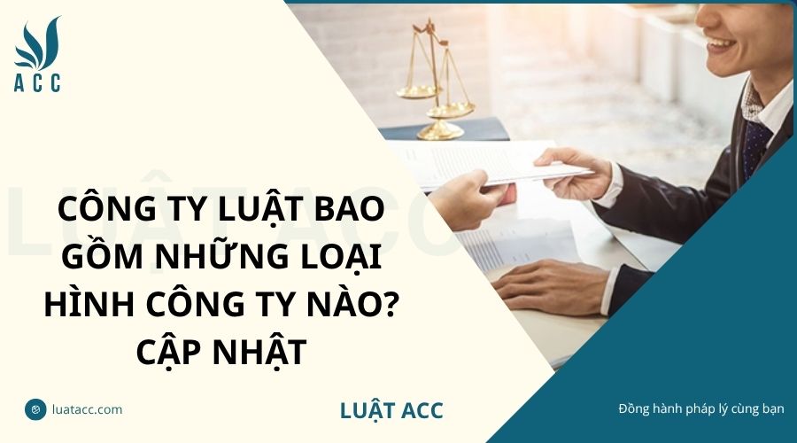 Công ty luật bao gồm những loại hình công ty nào? Cập nhật