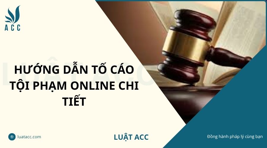 Hướng dẫn tố cáo tội phạm online chi tiết