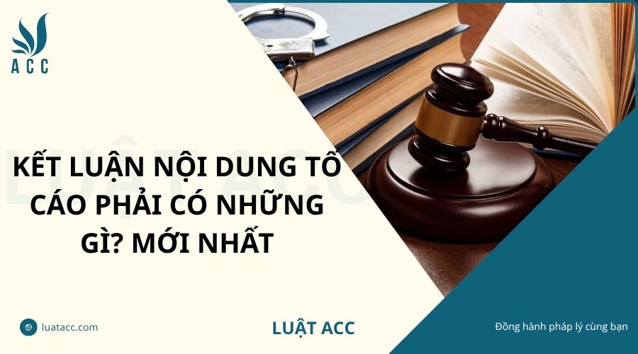 Kết luận nội dung tố cáo phải có những gì? Mới nhất