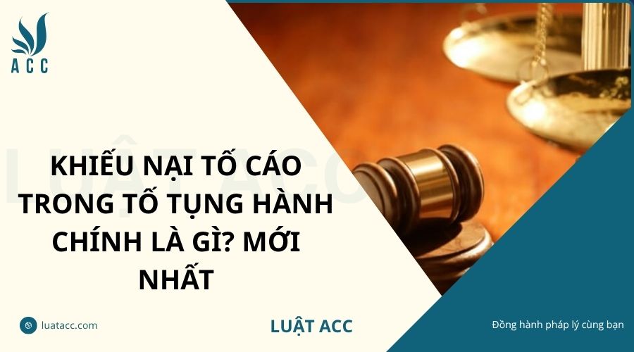 Khiếu nại tố cáo trong tố tụng hành chính là gì? Mới nhất
