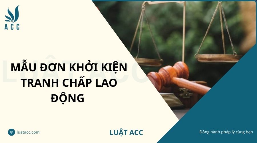 Mẫu đơn khởi kiện tranh chấp lao động