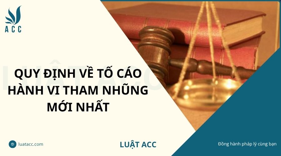 Quy định về tố cáo hành vi tham nhũng mới nhất