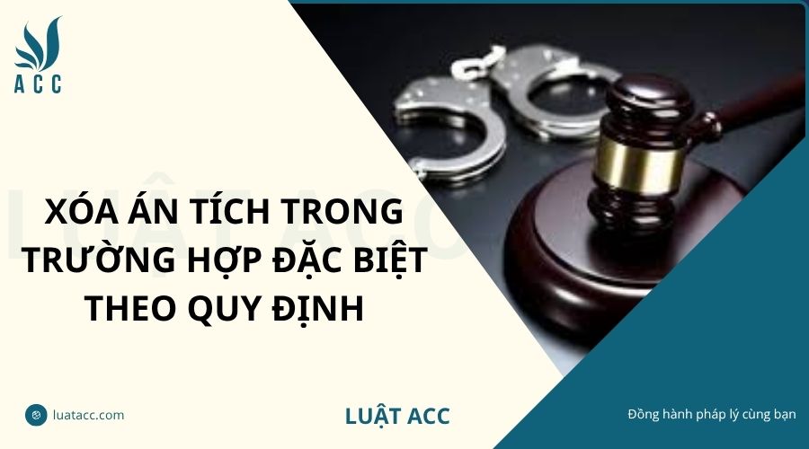 Xóa án tích trong trường hợp đặc biệt theo quy định