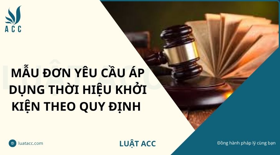 Mẫu đơn yêu cầu áp dụng thời hiệu khởi kiện theo quy định
