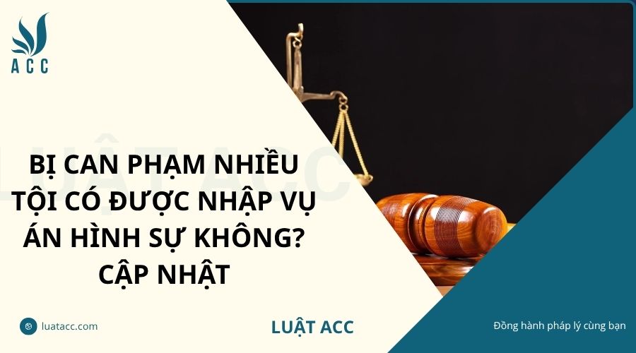 Bị can phạm nhiều tội có được nhập vụ án hình sự không? Cập nhật