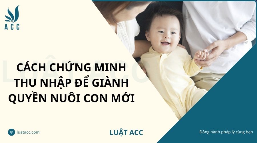 Cách chứng minh thu nhập để giành quyền nuôi con mới