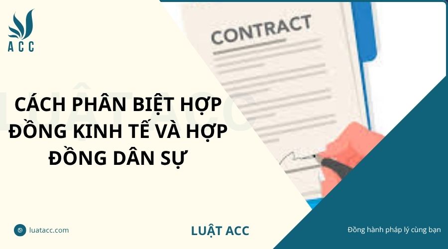 Cách phân biệt hợp đồng kinh tế và hợp đồng dân sự