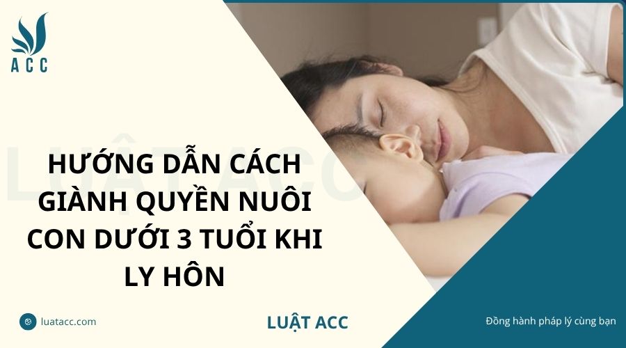 Hướng dẫn cách giành quyền nuôi con dưới 3 tuổi khi ly hôn