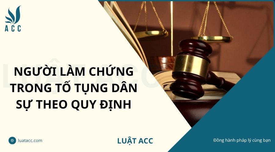 Người làm chứng trong tố tụng dân sự theo quy định