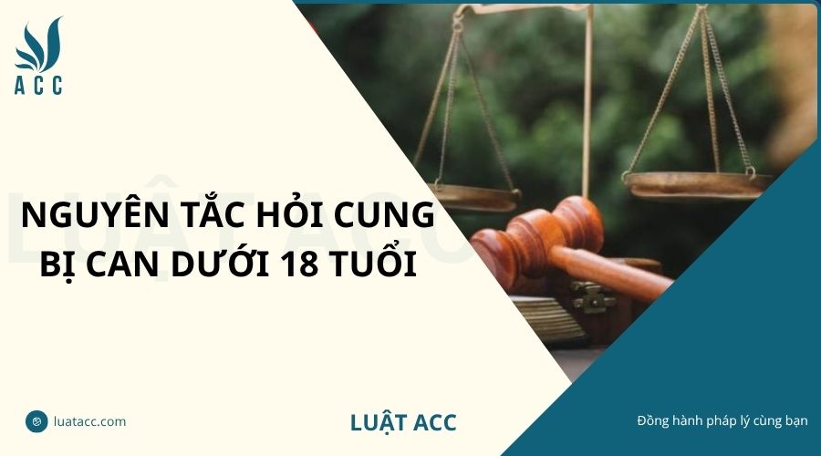 Nguyên tắc hỏi cung bị can dưới 18 tuổi
