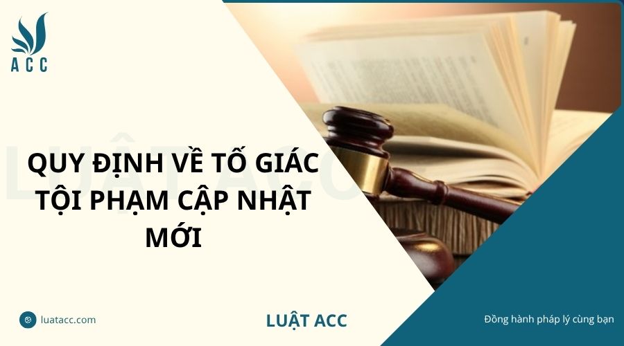 Quy định về tố giác tội phạm cập nhật mới