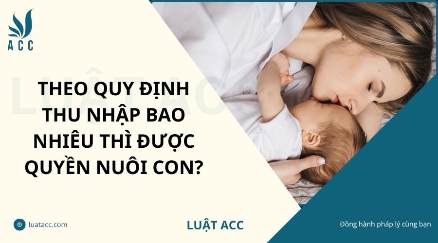 Theo quy định thu nhập bao nhiêu thì được quyền nuôi con?