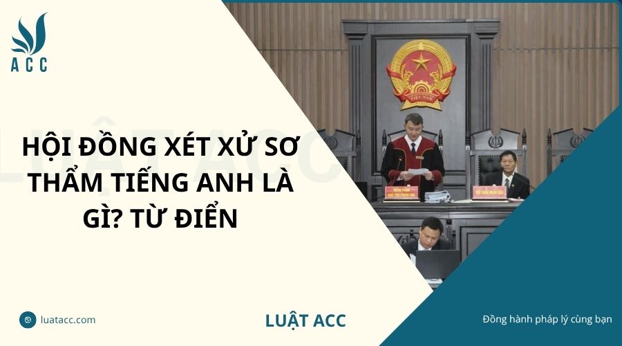 Hội đồng xét xử sơ thẩm tiếng Anh là gì? Từ điển