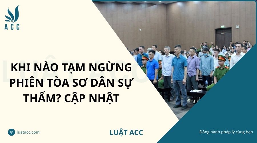 Khi nào tạm ngừng phiên tòa sơ dân sự thẩm? Cập nhật