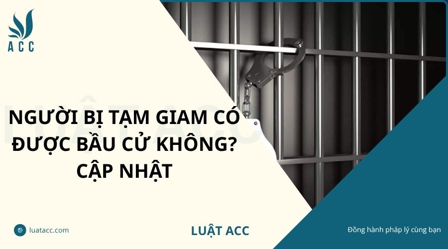 Người bị tạm giam có được bầu cử không? Cập nhật