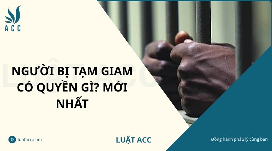 Người bị tạm giam có quyền gì? Mới nhất