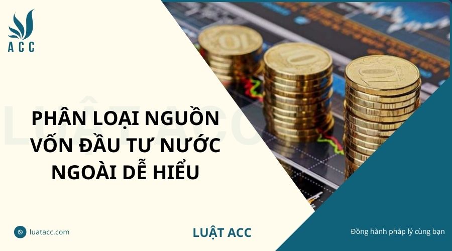 Phân loại nguồn vốn đầu tư nước ngoài dễ hiểu