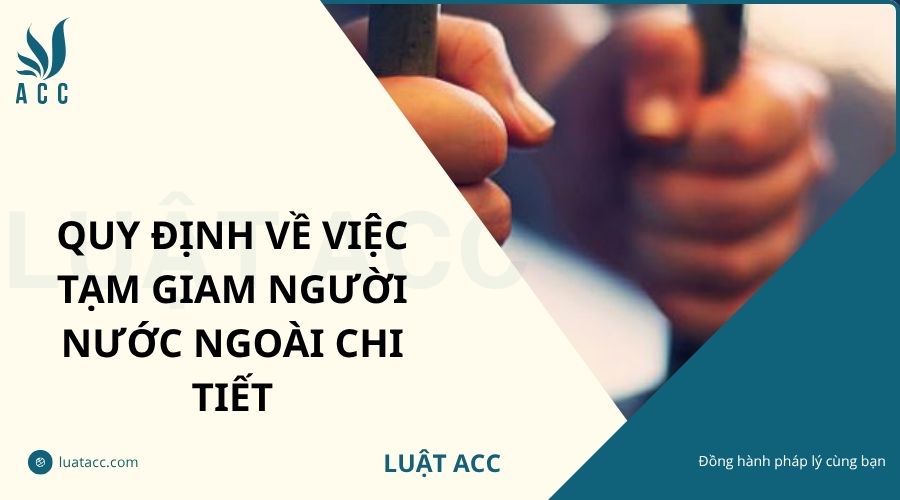 Quy định về việc tạm giam người nước ngoài chi tiết