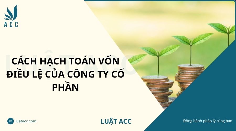 Cách hạch toán vốn điều lệ của công ty cổ phần