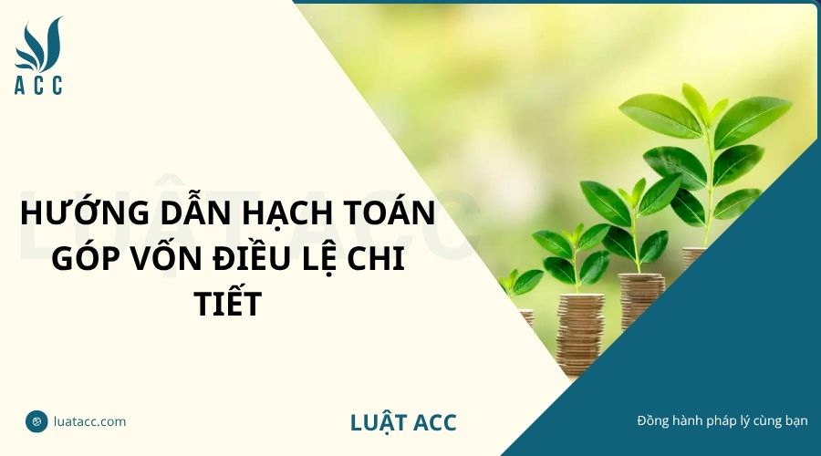 Hướng dẫn hạch toán góp vốn điều lệ chi tiết