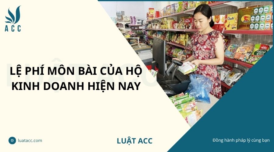 Lệ phí môn bài của hộ kinh doanh hiện nay