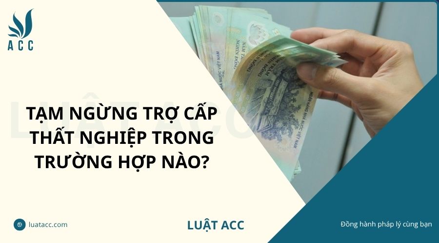 Tạm ngừng trợ cấp thất nghiệp trong trường hợp nào?