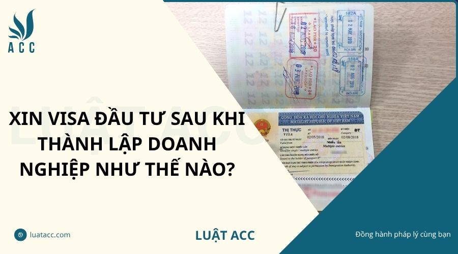 Xin visa đầu tư sau khi thành lập doanh nghiệp như thế nào?