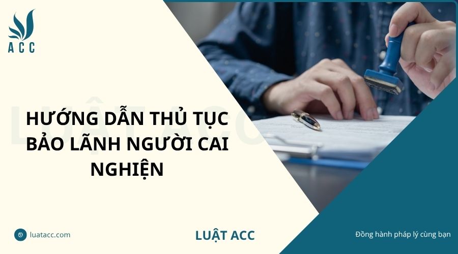 Hướng dẫn thủ tục bảo lãnh người cai nghiện